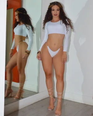 Summer It’s Awaiting White Bikini Set