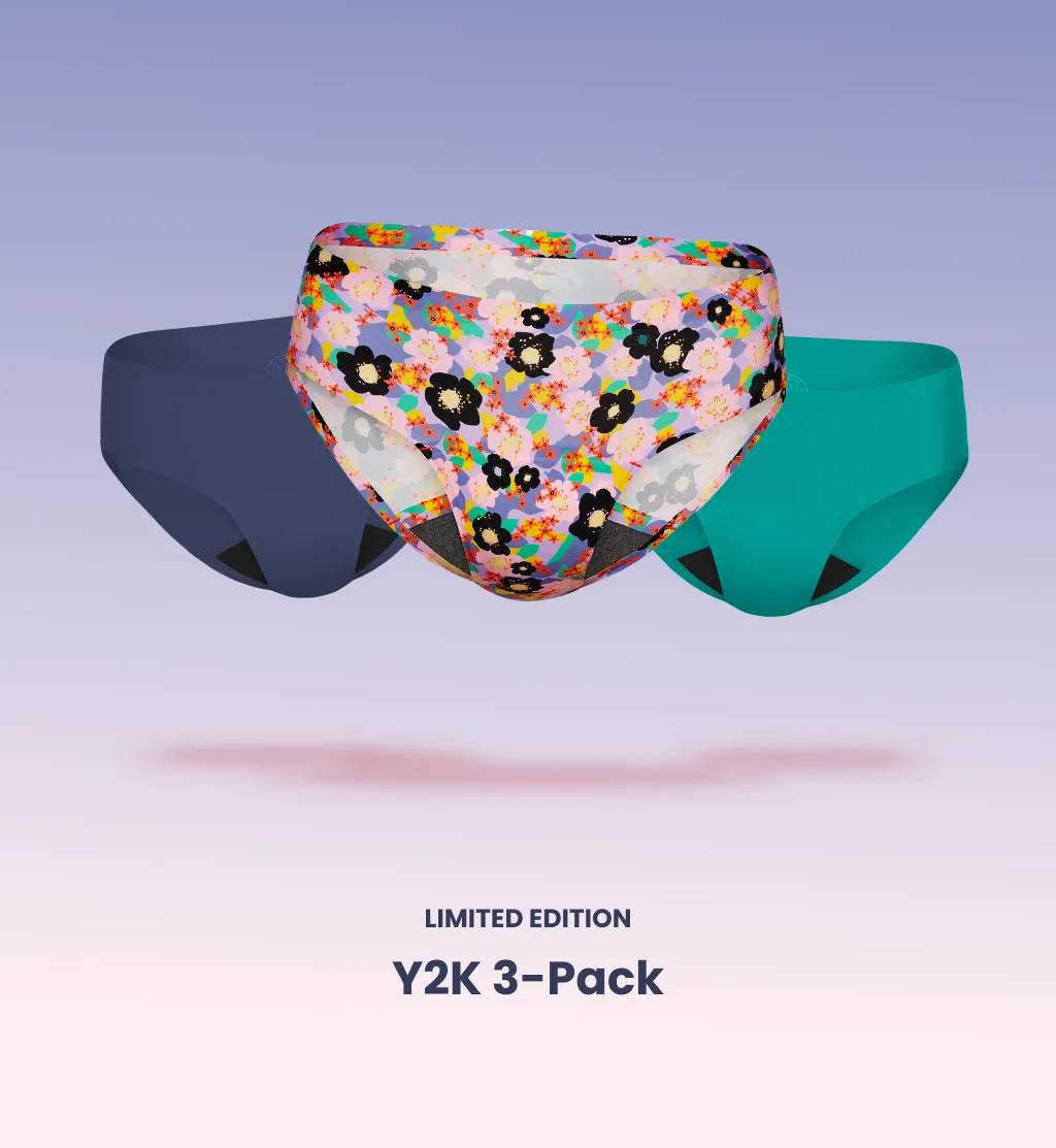 Super Leakproof® No-Show Underwear Bikini 3-Pack (4-Pack Item)