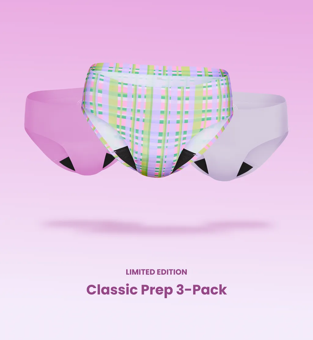 Super Leakproof® No-Show Underwear Bikini 3-Pack (4-Pack Item)