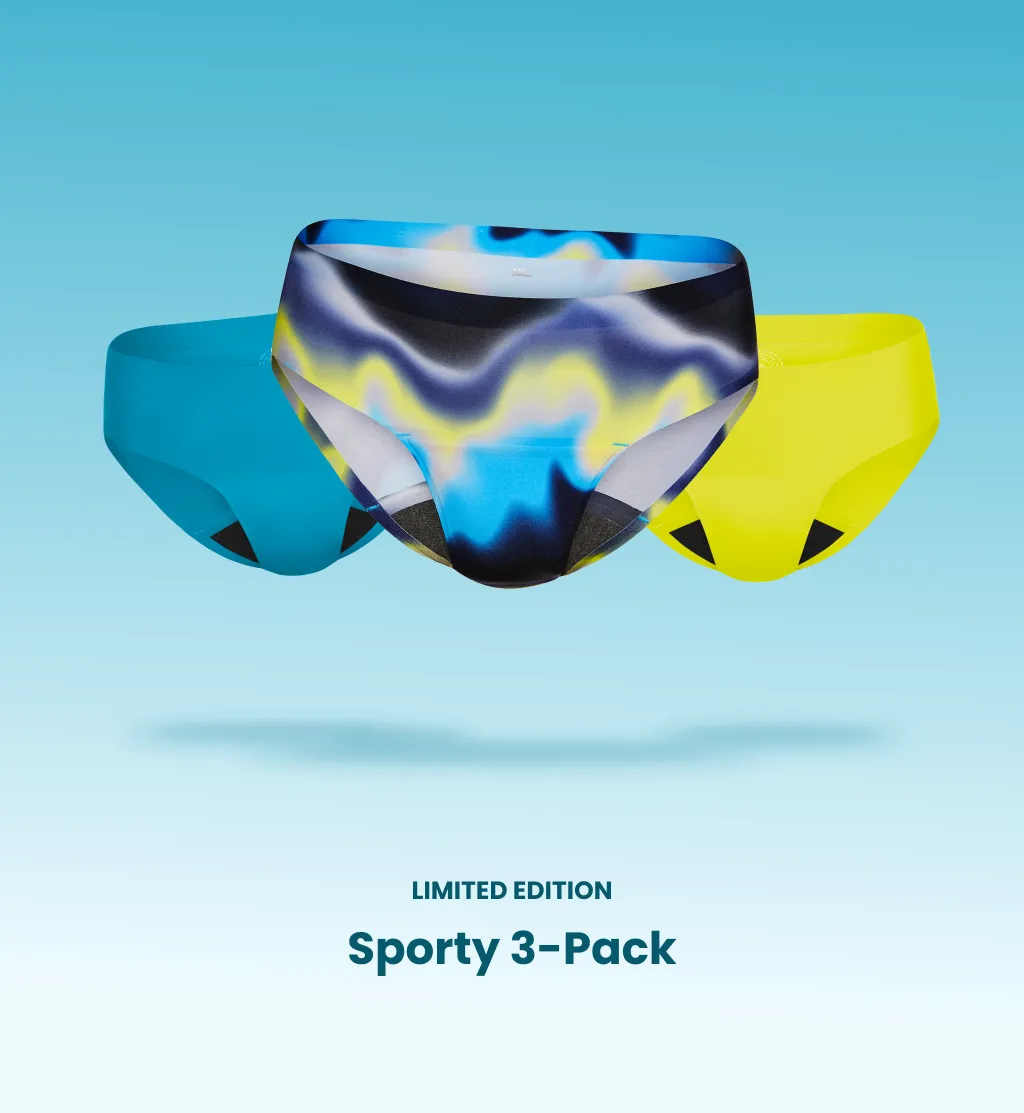 Super Leakproof® No-Show Underwear Bikini 3-Pack (4-Pack Item)