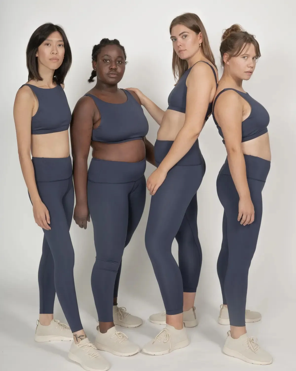 Surf & Yoga Leggings in Midnight blue