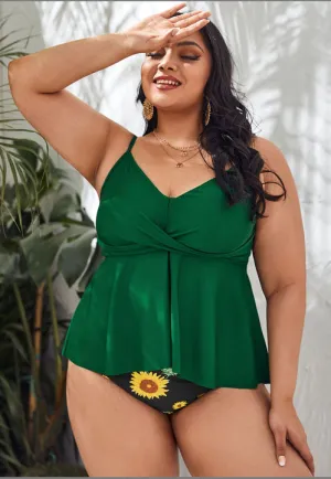 Swimsuit | Plus Size Split Swimsuit Set