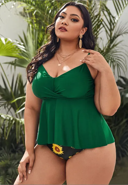 Swimsuit | Plus Size Split Swimsuit Set