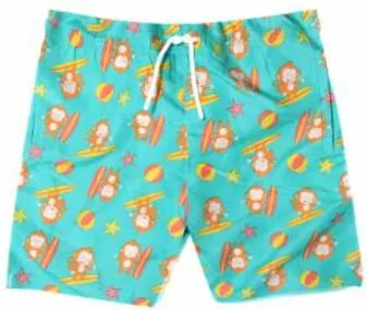 Swimwear Boy's Colorful Prints Swim Short, Small- X-Large (Size 4-18)