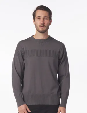 Tactical Crewneck Sweater: Smoke Grey