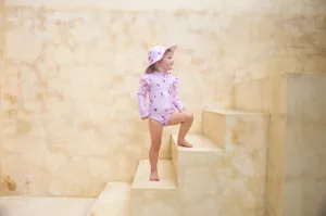 Tales Of The Sun - Long Sleeve Girls Swimsuit | Seashells