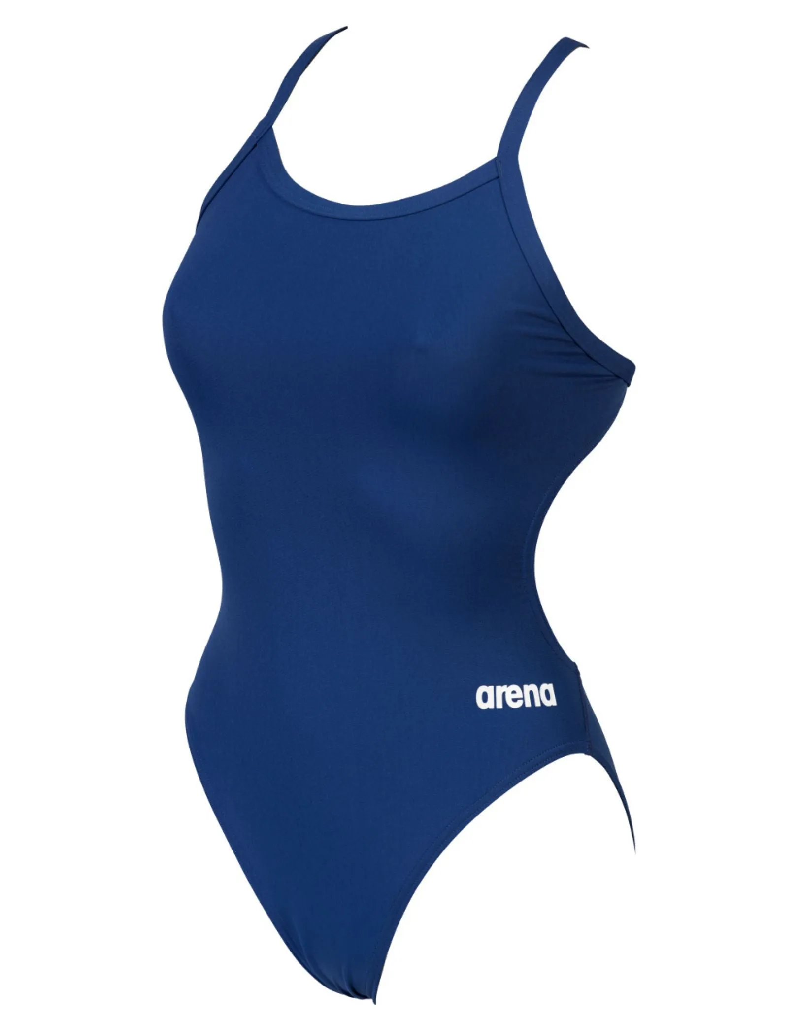 Team Challenge Solid Swimsuit - Navy/White