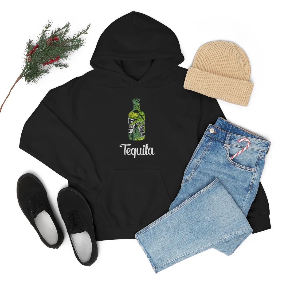 Tequila Bottle Unisex Drinking Hoodie