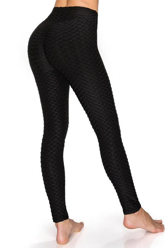 Textured Yoga Legging - Tummy Control