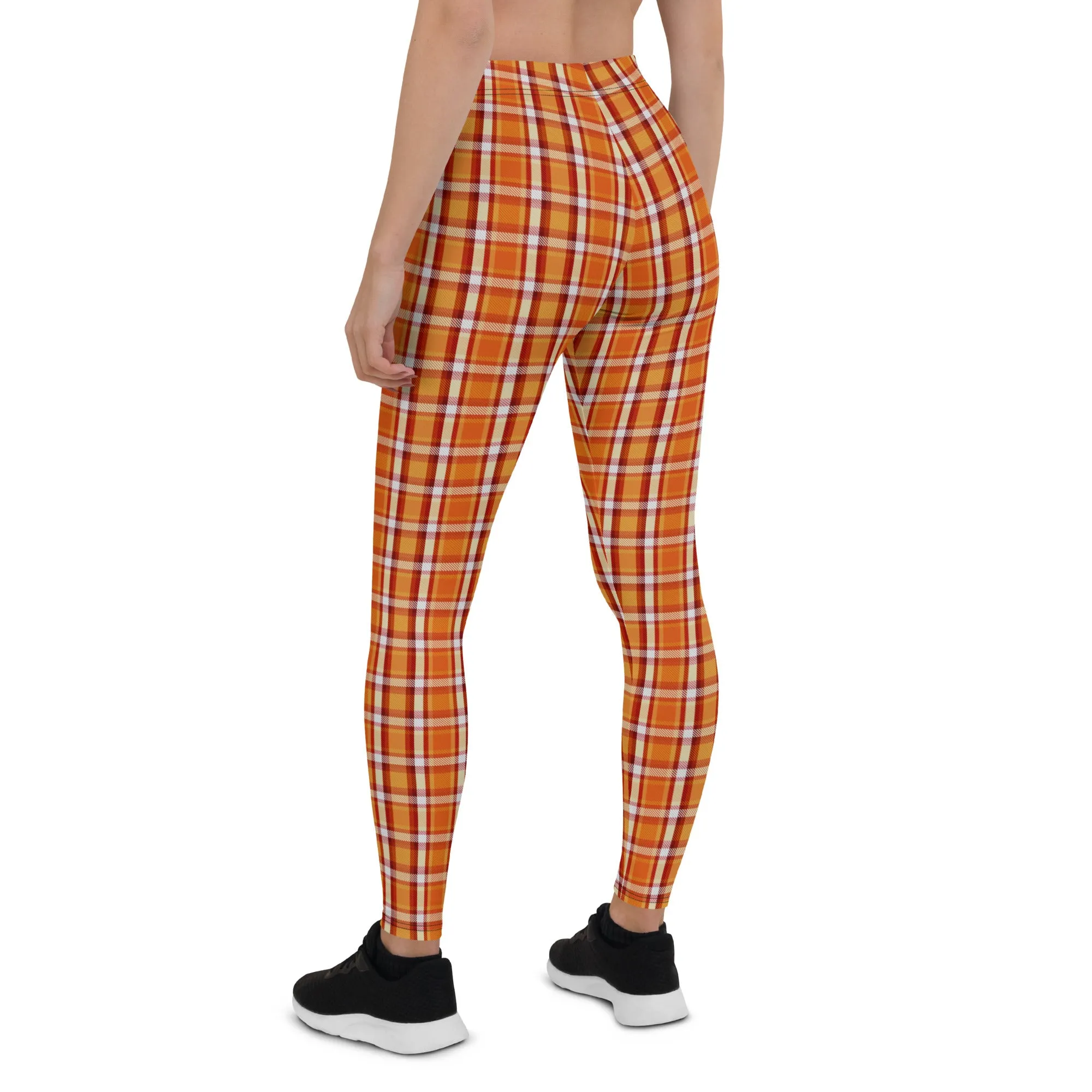 Thanksgiving Plaid Mid-waist Leggings