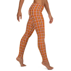 Thanksgiving Plaid Mid-waist Leggings
