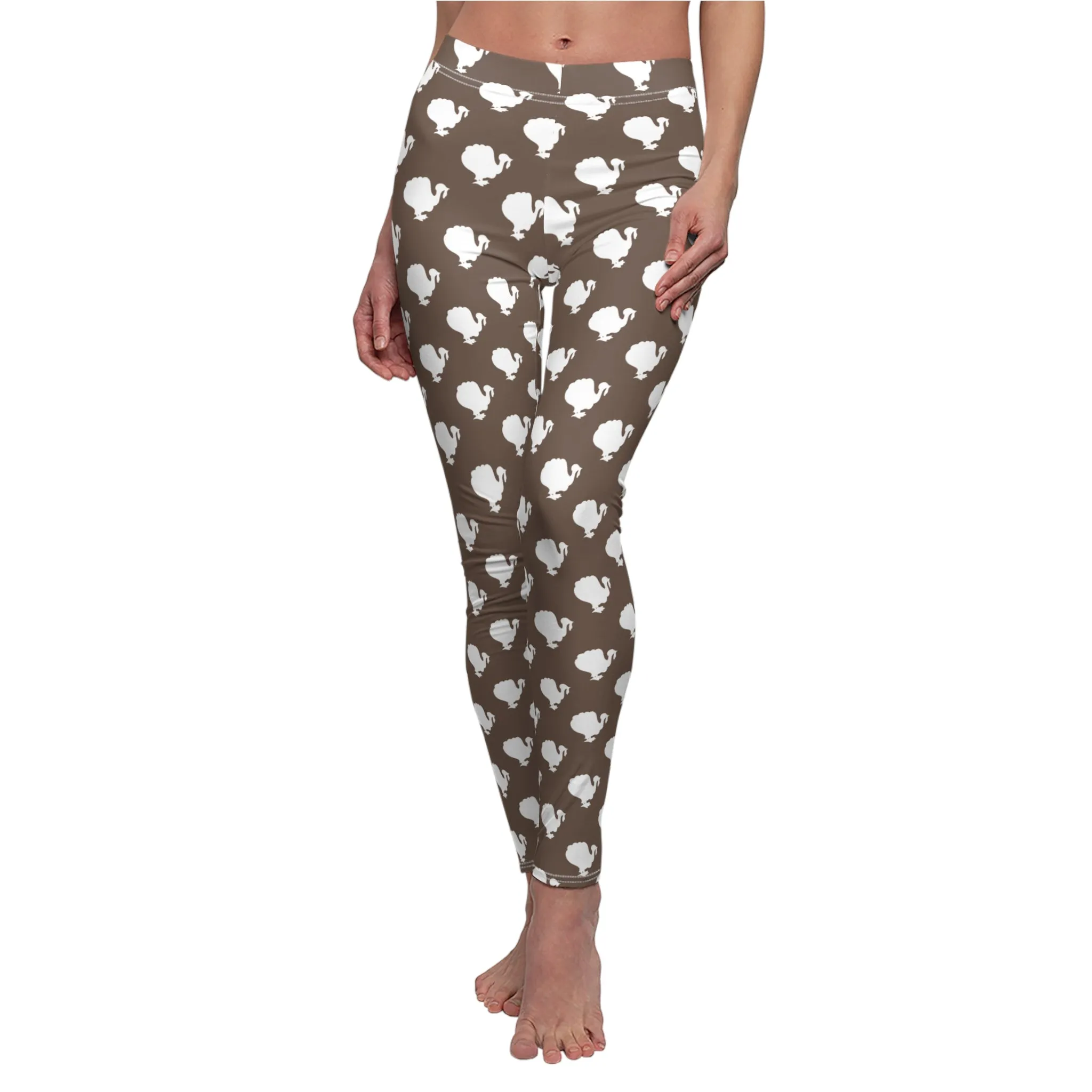 Thanksgiving Turkey Womens Fall Leggings Stretch Pants - Saiko Studio