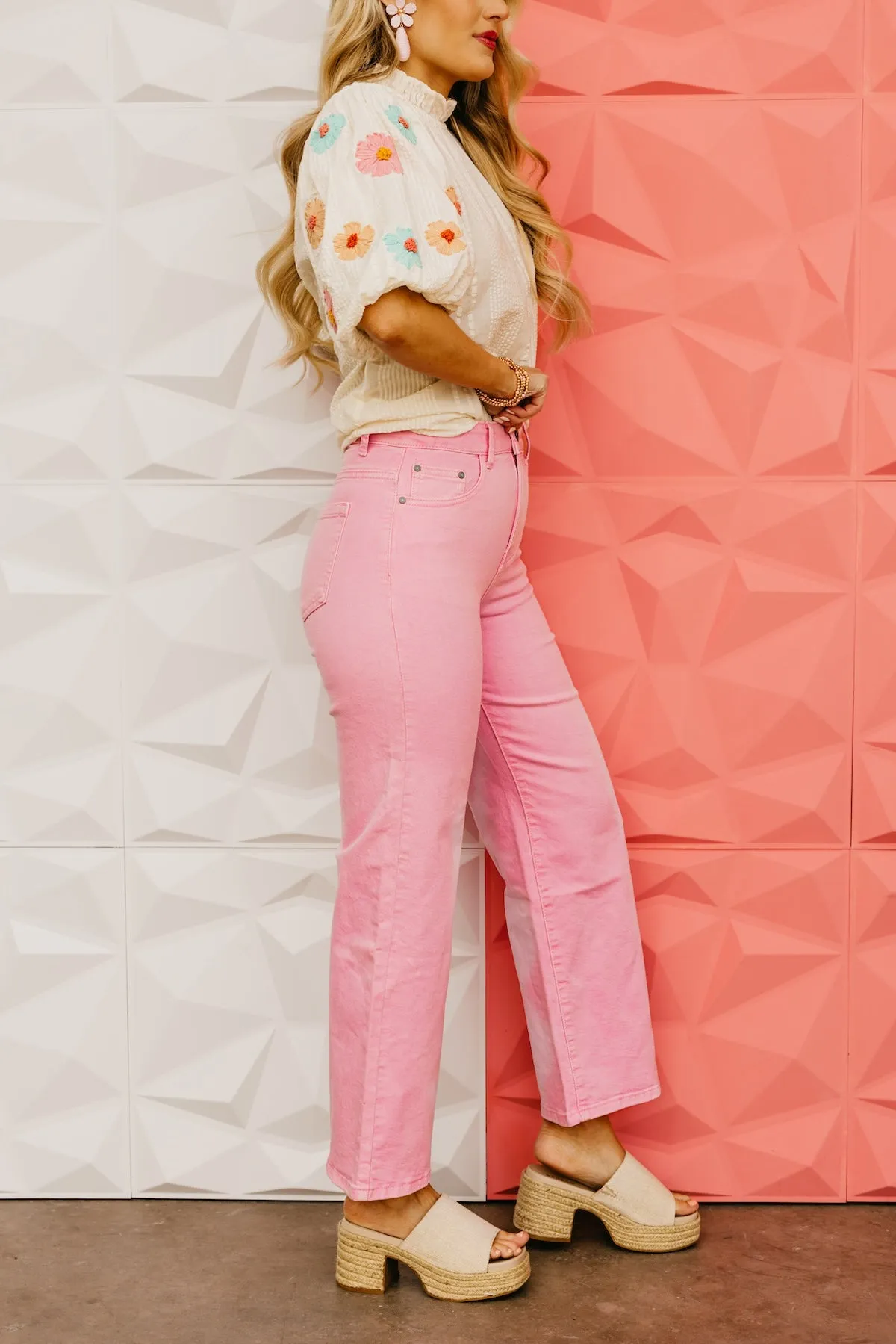 The Ashton Crop Wide Leg Denim