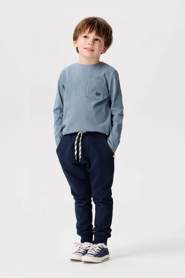 The Davie Long Sleeve Tee - Blue Mirage - KIDS