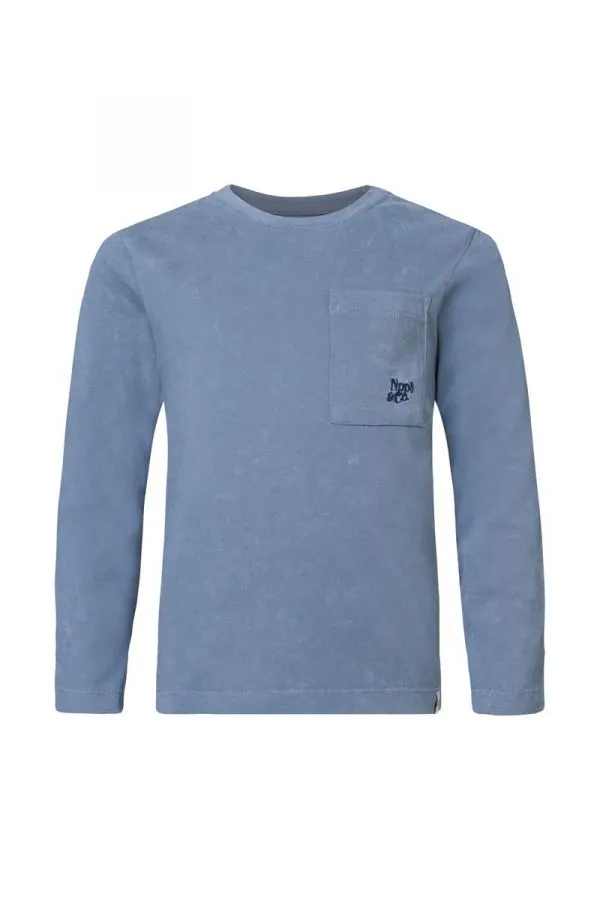 The Davie Long Sleeve Tee - Blue Mirage - KIDS