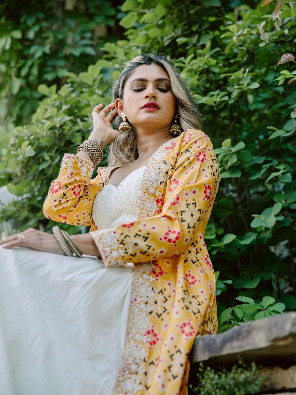 The Flora Marigold Printed Lehenga