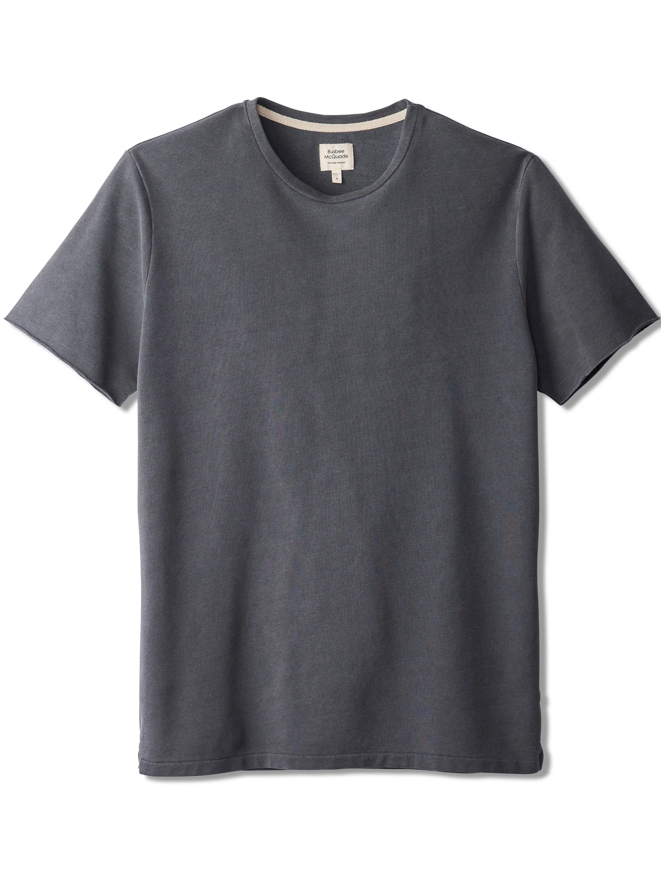 the terry tee - carbon