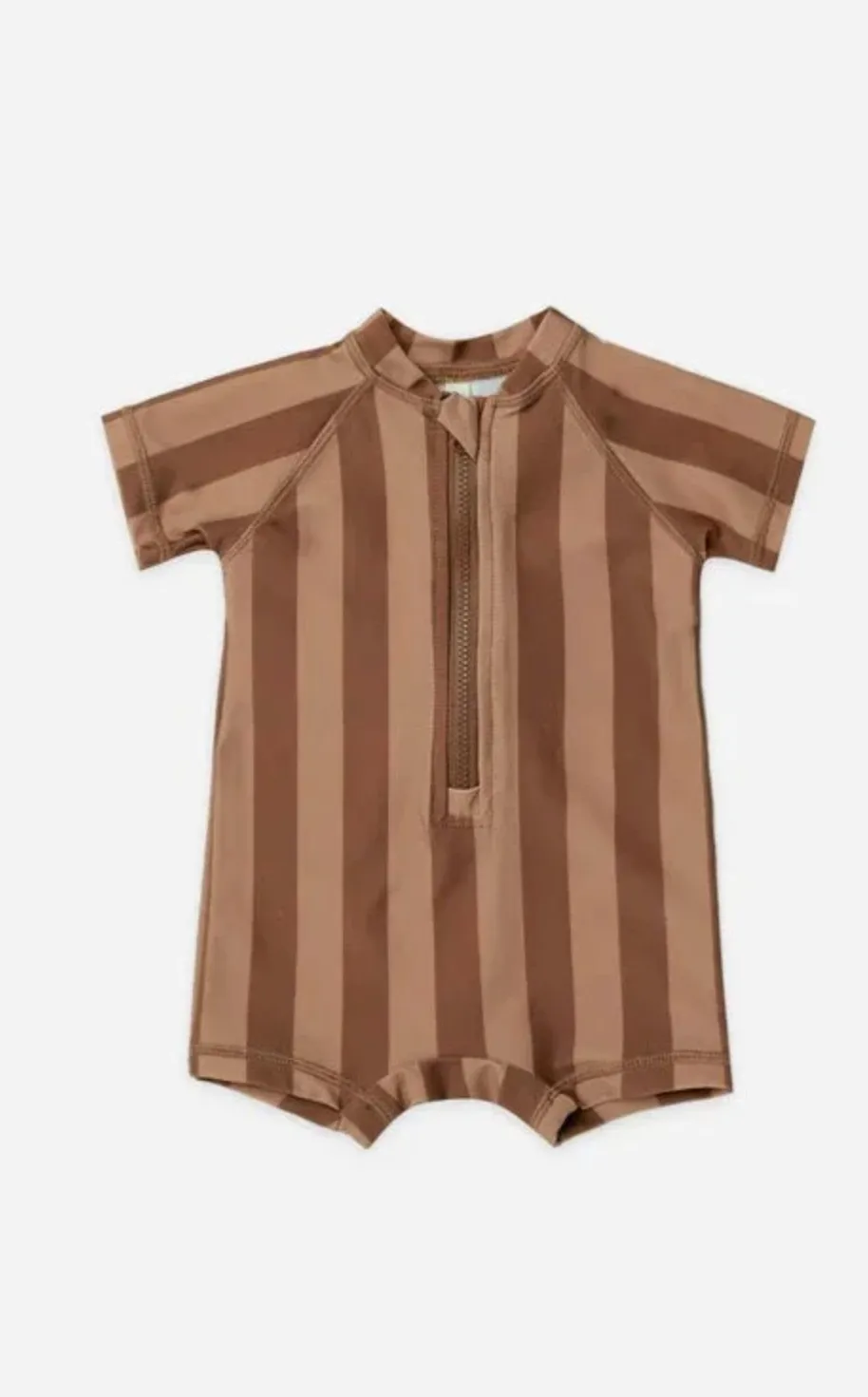 The Zip Rashguard by Quincy Mae - Retro Stripe - BABY