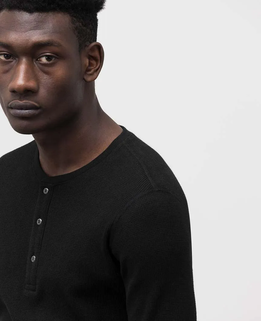 Thermal Henley Black