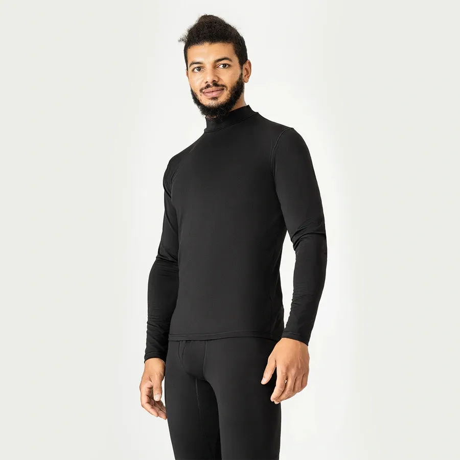 Thermal Long Sleeve Turtleneck Active, Black