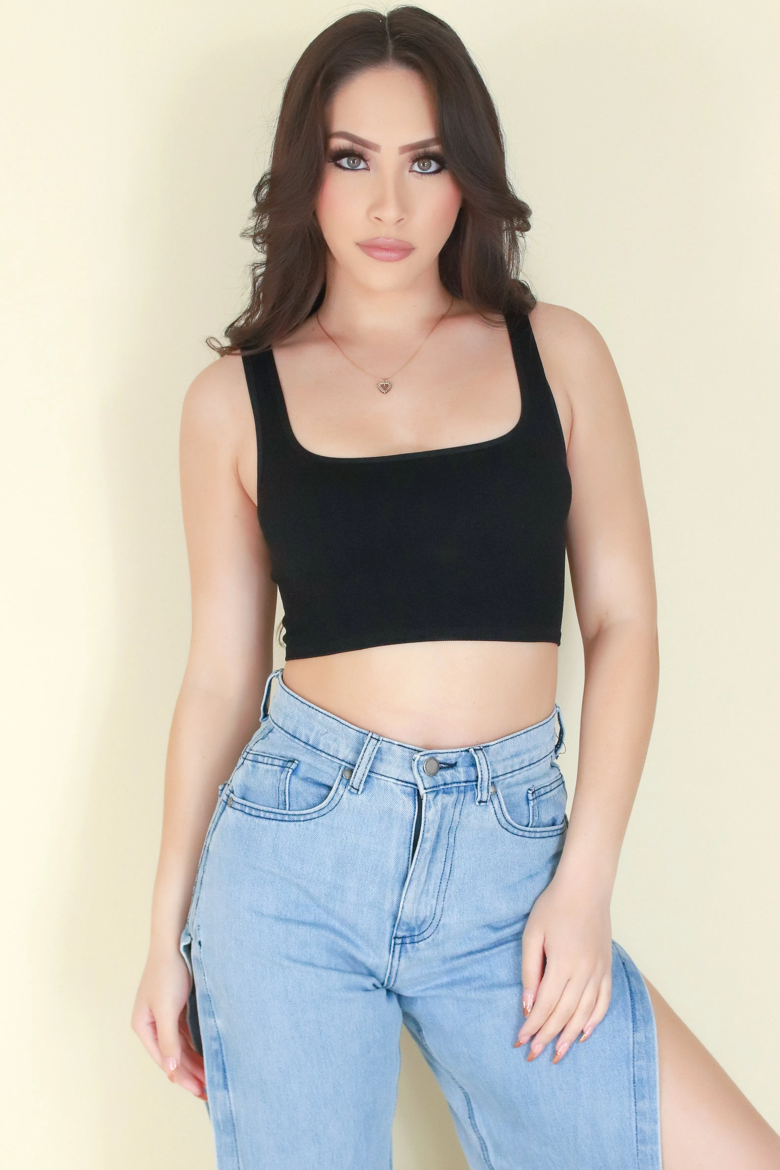 THINK ABOUT IT CROP TOP