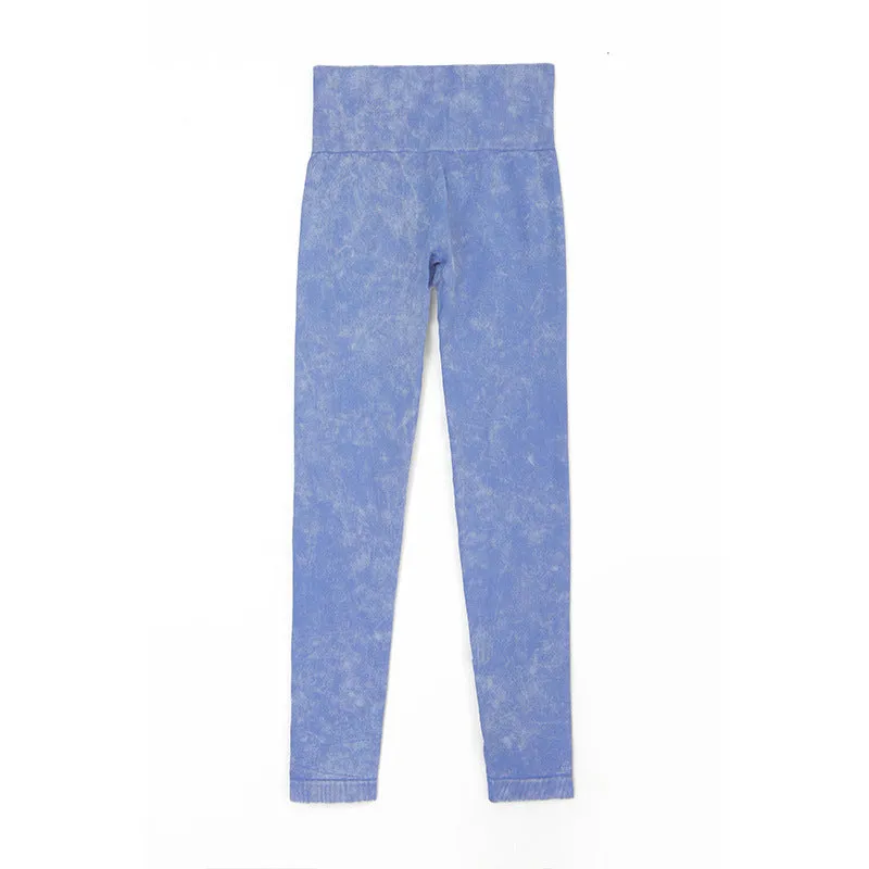 Three Piece Stone Wash Yoga Set