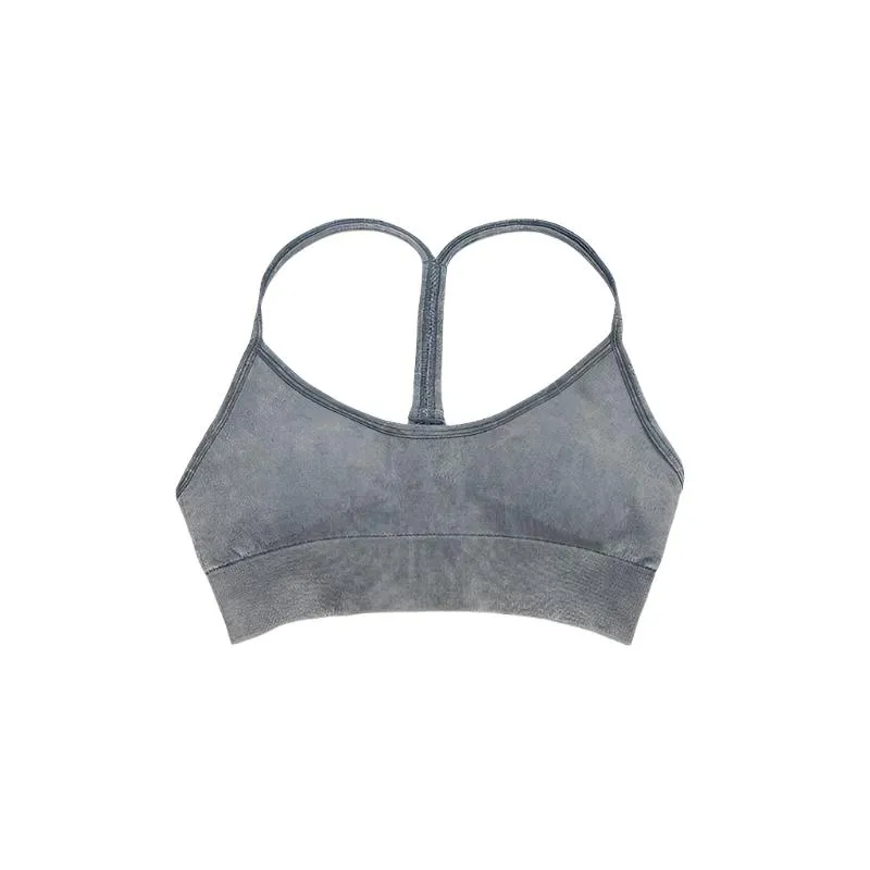 Three Piece Stone Wash Yoga Set