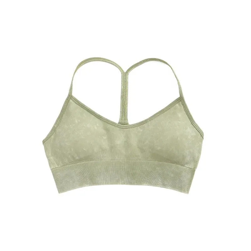 Three Piece Stone Wash Yoga Set