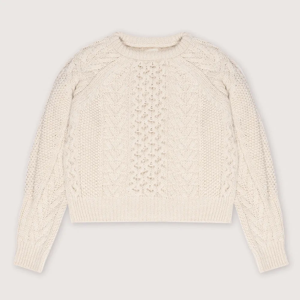 Tibet Woman's Jumper | Vanilla Cream
