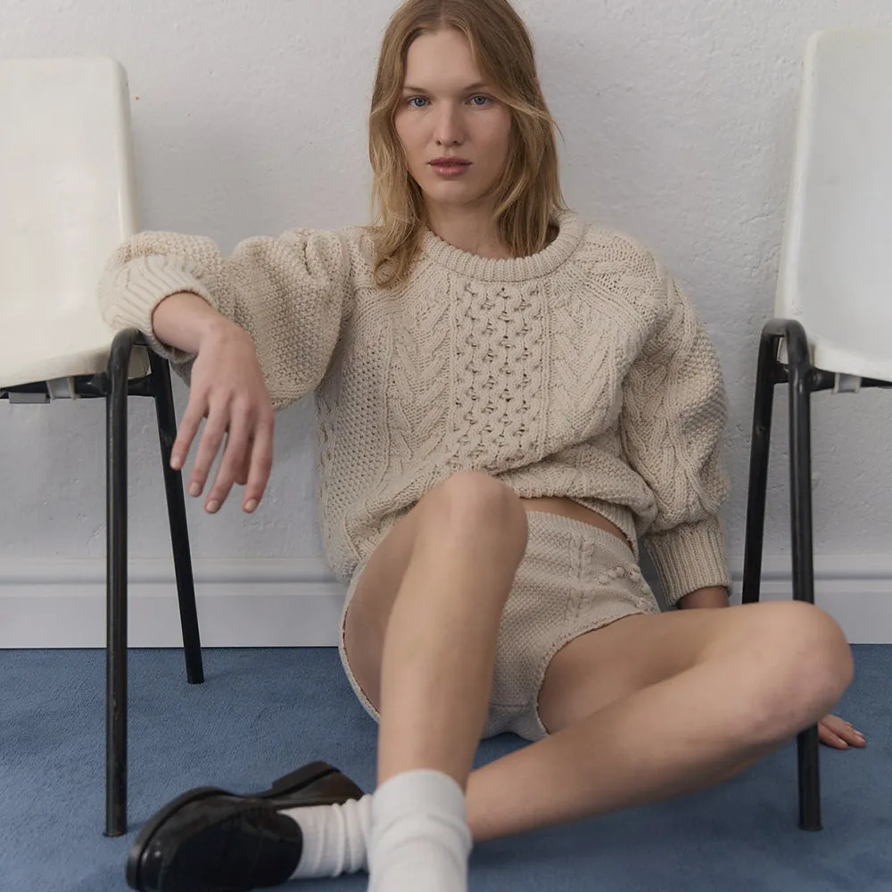 Tibet Woman's Jumper | Vanilla Cream