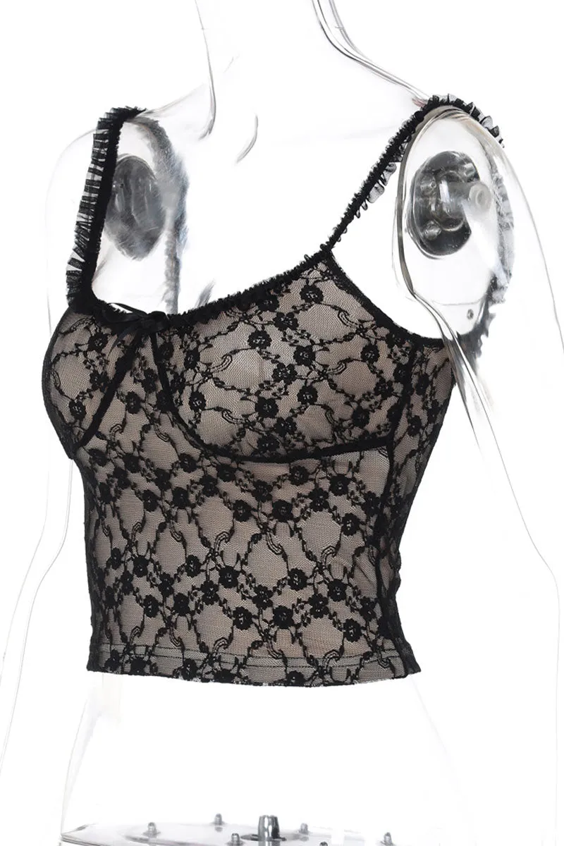 TL0412 Lace Cami Top