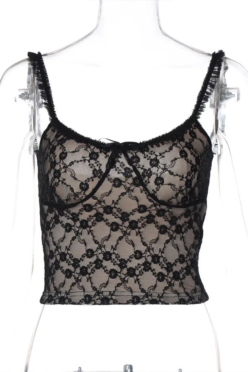 TL0412 Lace Cami Top