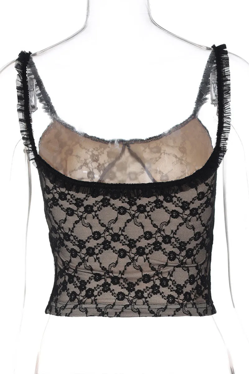 TL0412 Lace Cami Top