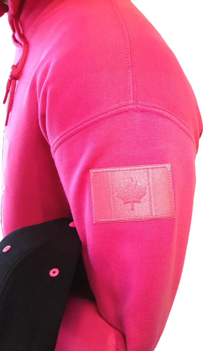 Tonal Canada Hoodie Mighty Maple Hot Pink