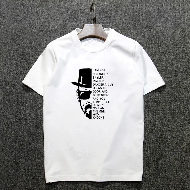 Top quality COTTON Neck Breaking Bad Men T Shirt Short Sleeve Heisenberg Print T Shirt For Men