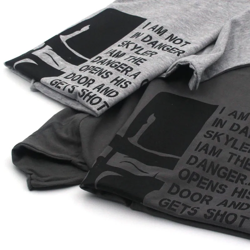 Top quality COTTON Neck Breaking Bad Men T Shirt Short Sleeve Heisenberg Print T Shirt For Men