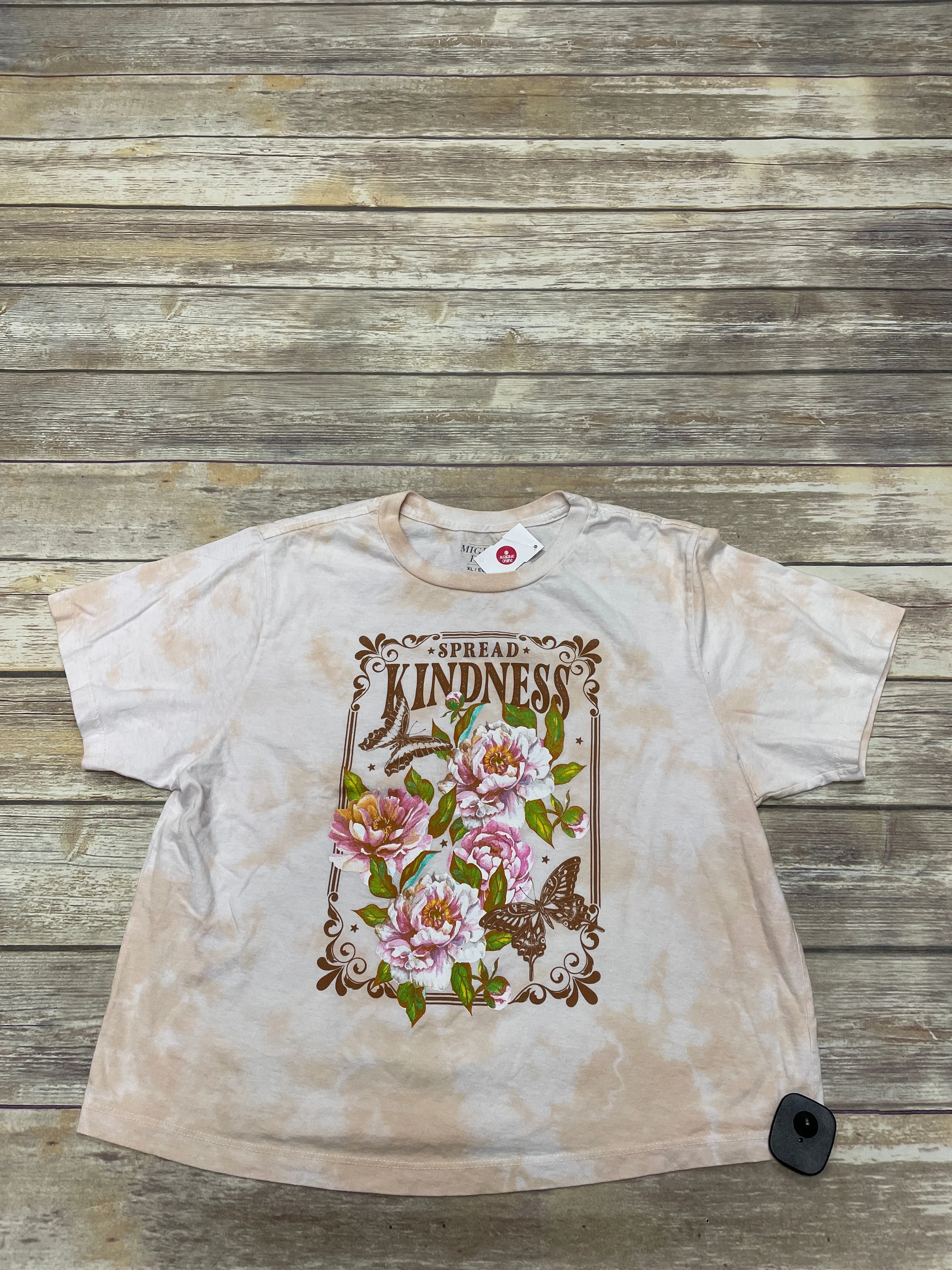 Top Short Sleeve By Mighty Fine In Multi-colored, Size: Xl