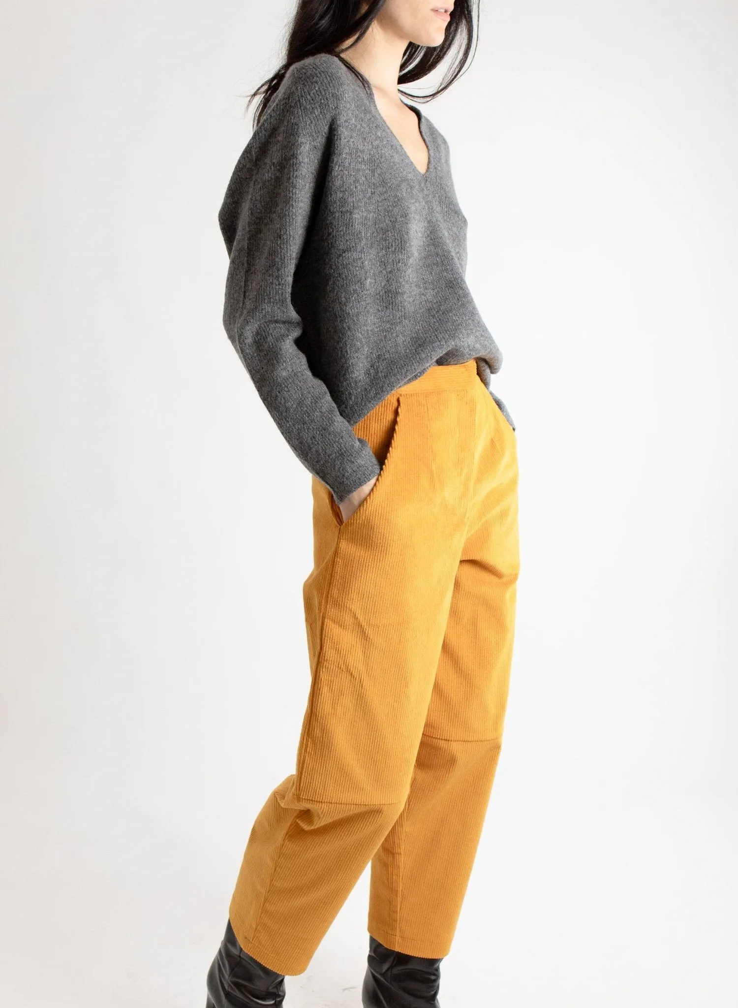 Triangle Pant - Yellow Corduroy