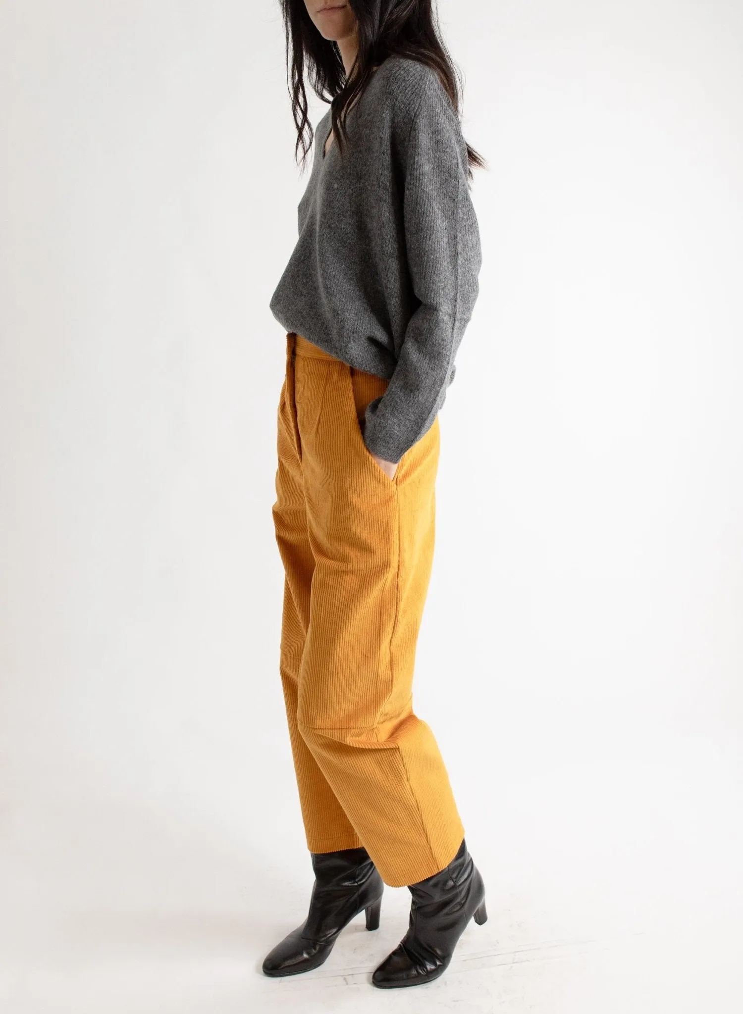 Triangle Pant - Yellow Corduroy