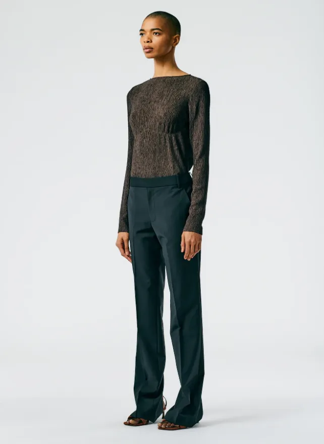 Tropical Wool Elfie Trouser with Slits