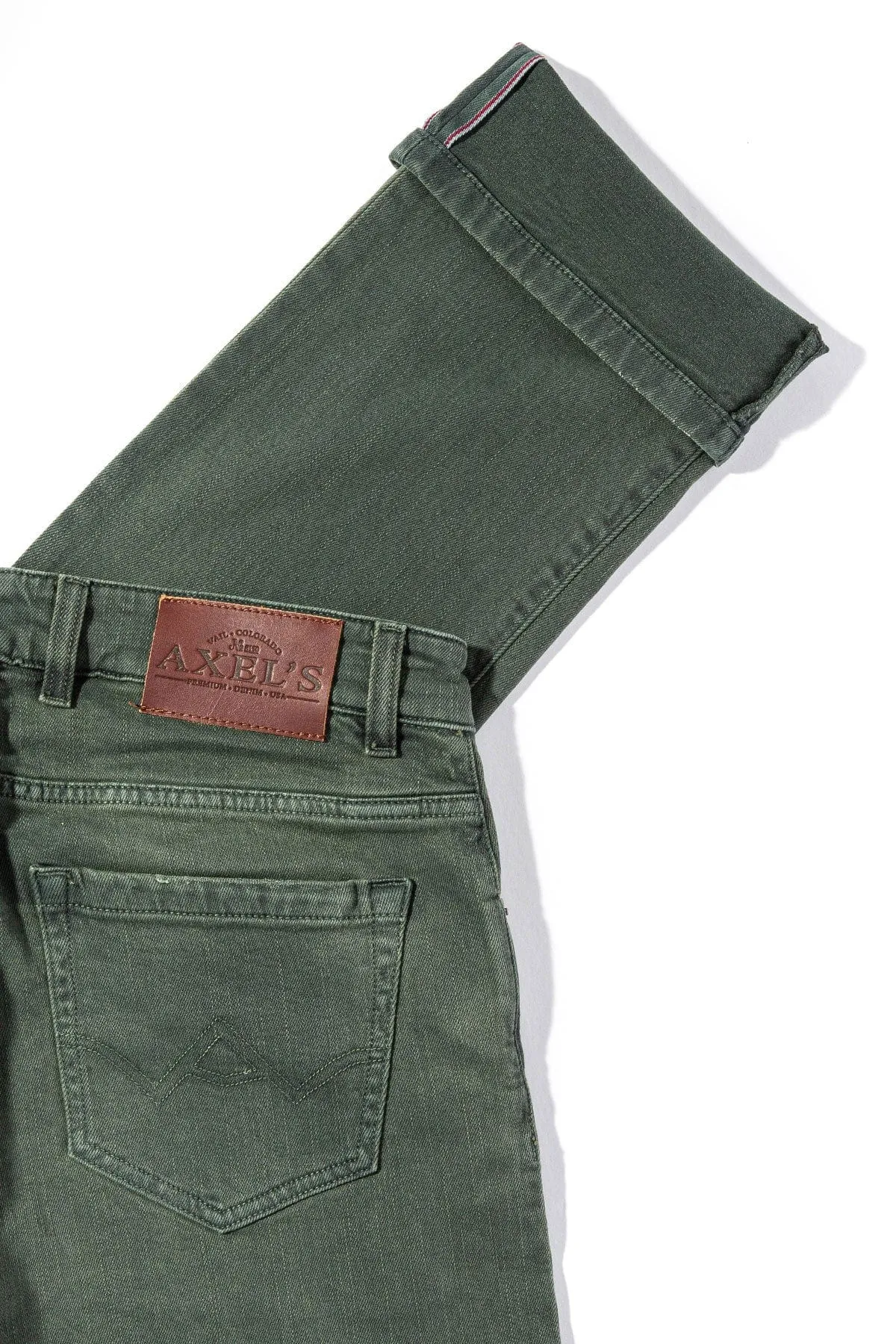 Tucson Selvedge Denim In Verde Loden