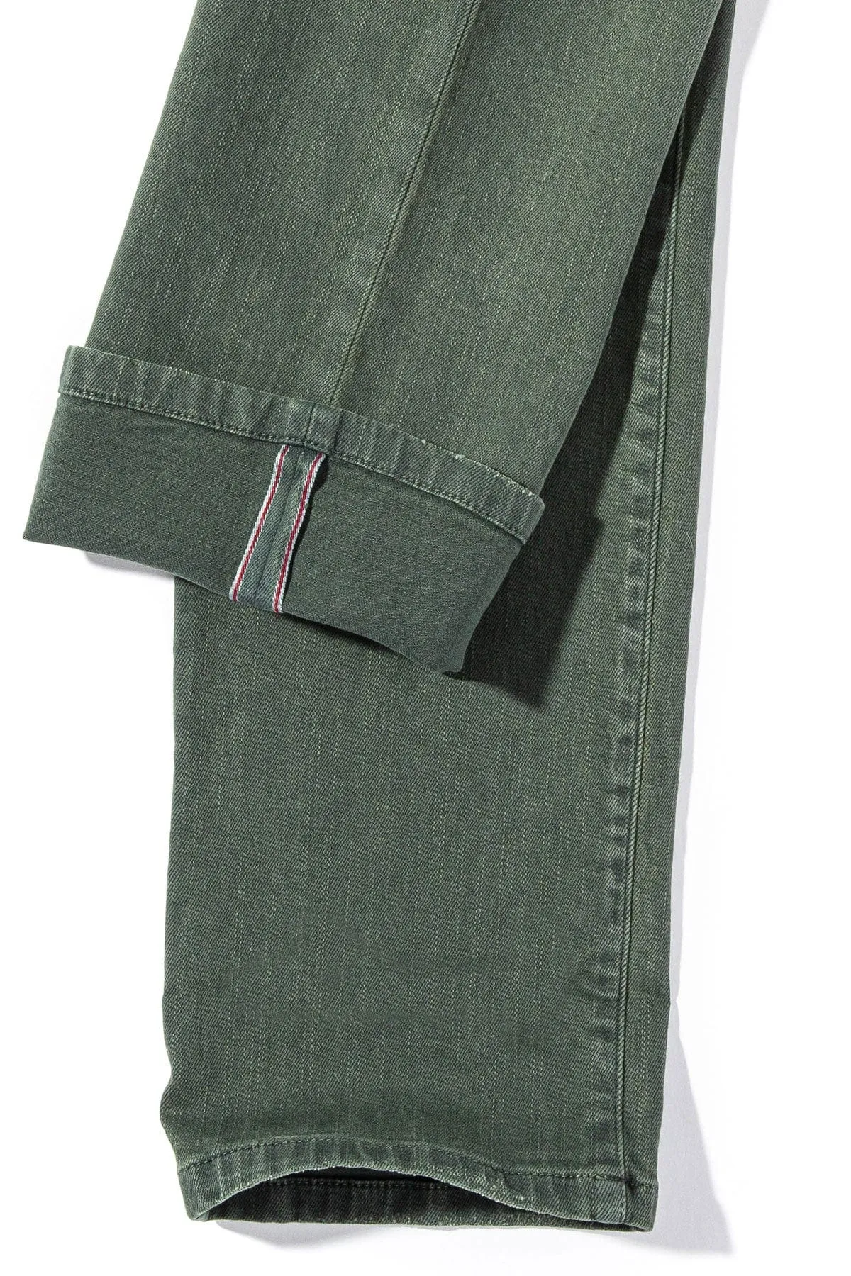Tucson Selvedge Denim In Verde Loden