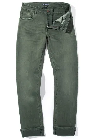 Tucson Selvedge Denim In Verde Loden
