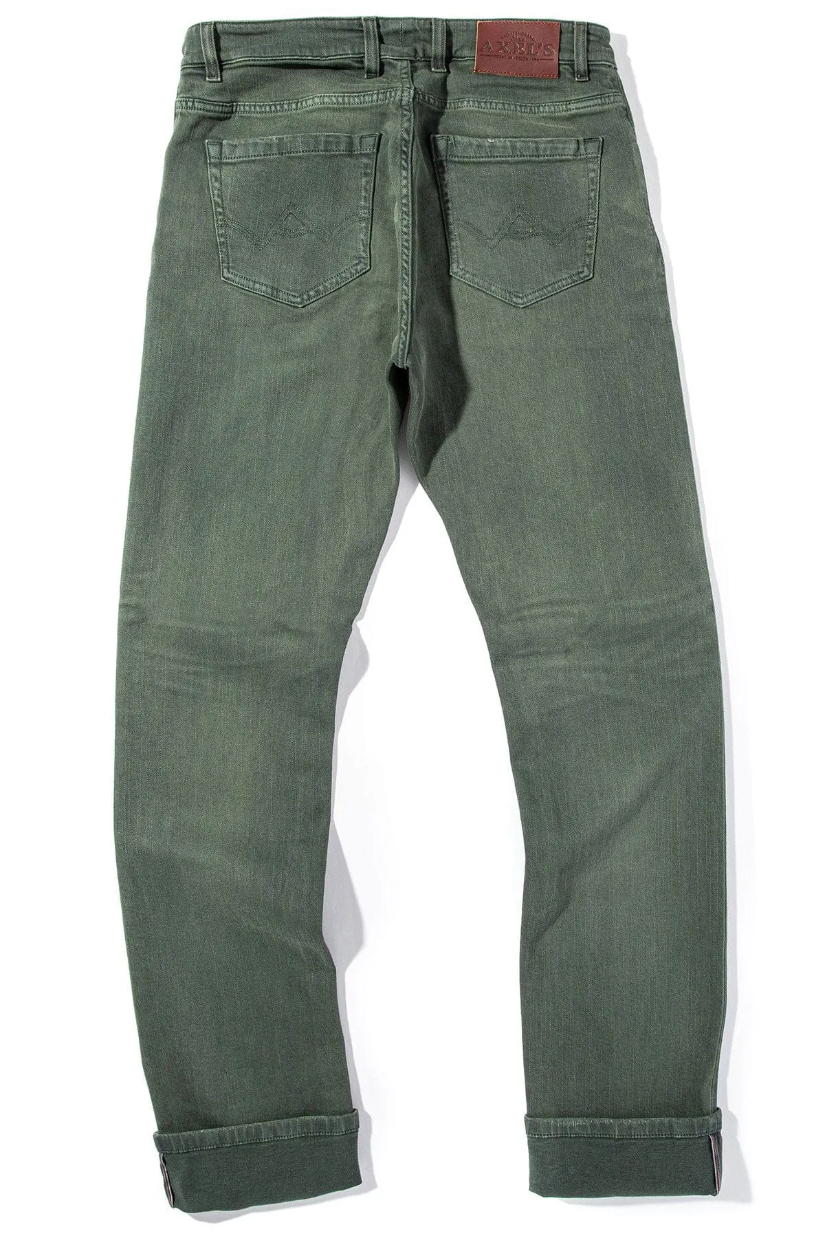 Tucson Selvedge Denim In Verde Loden
