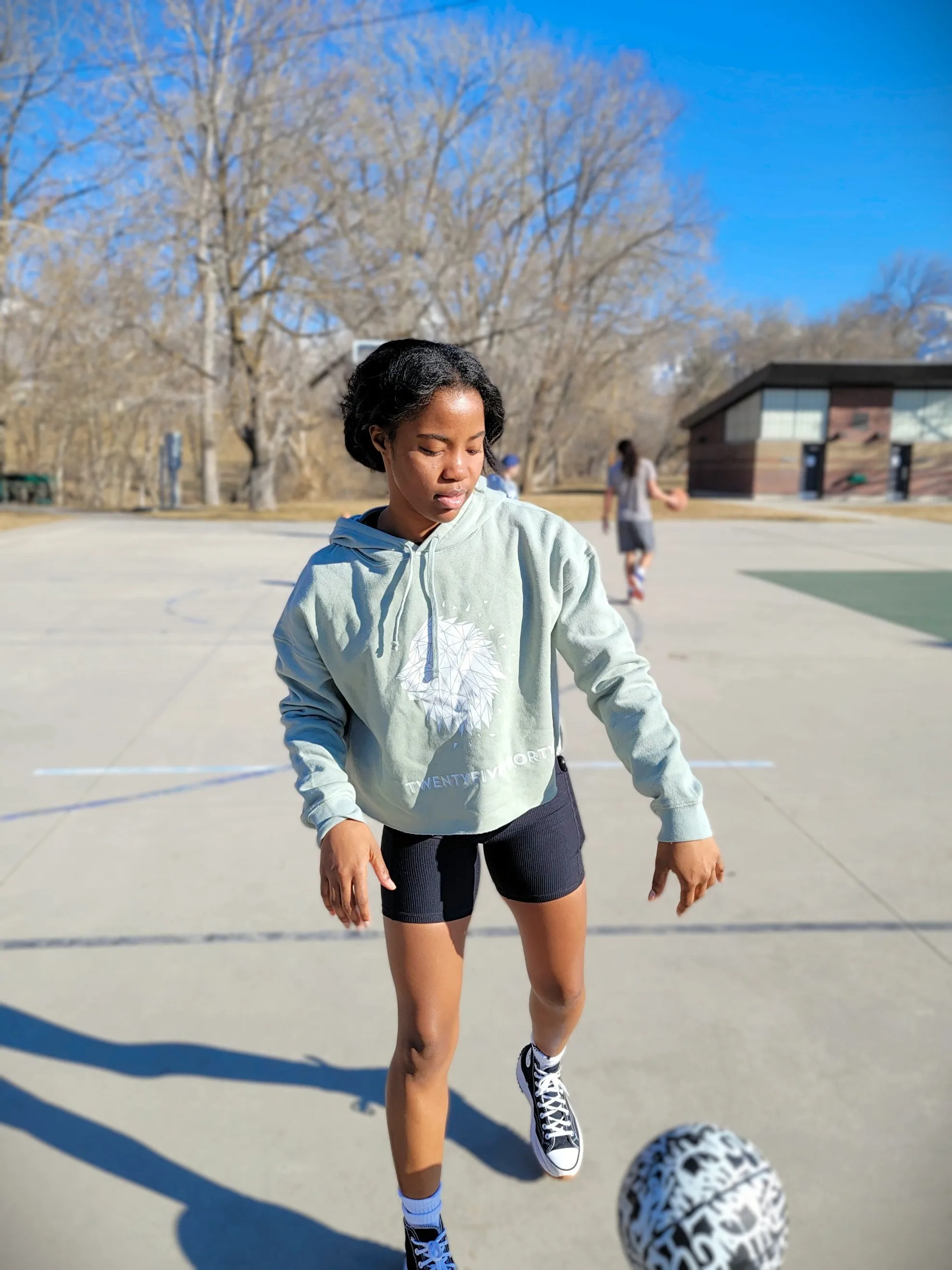 TwentyFiveForty Cropped Hooded Sweatshirt