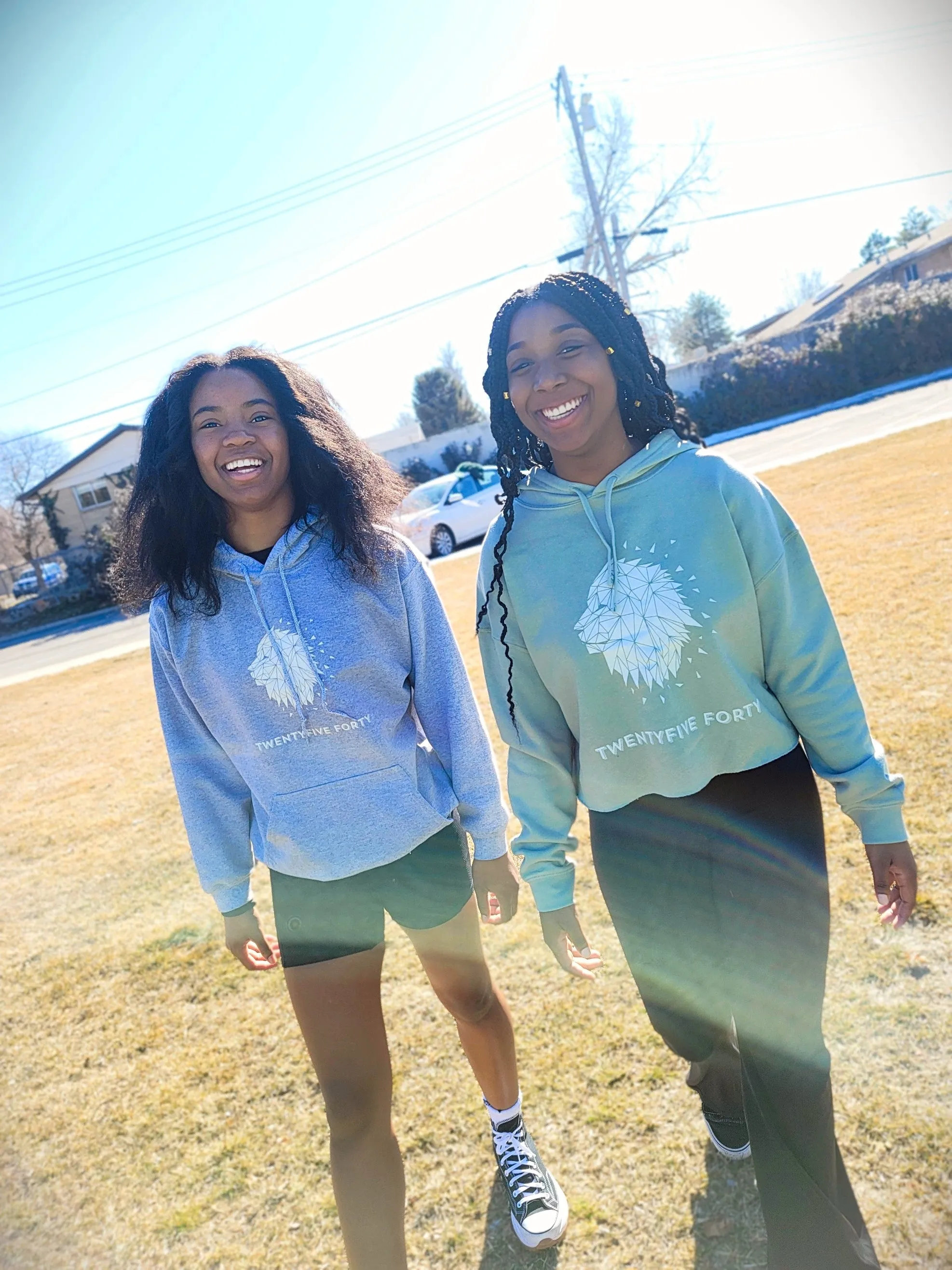 TwentyFiveForty Cropped Hooded Sweatshirt