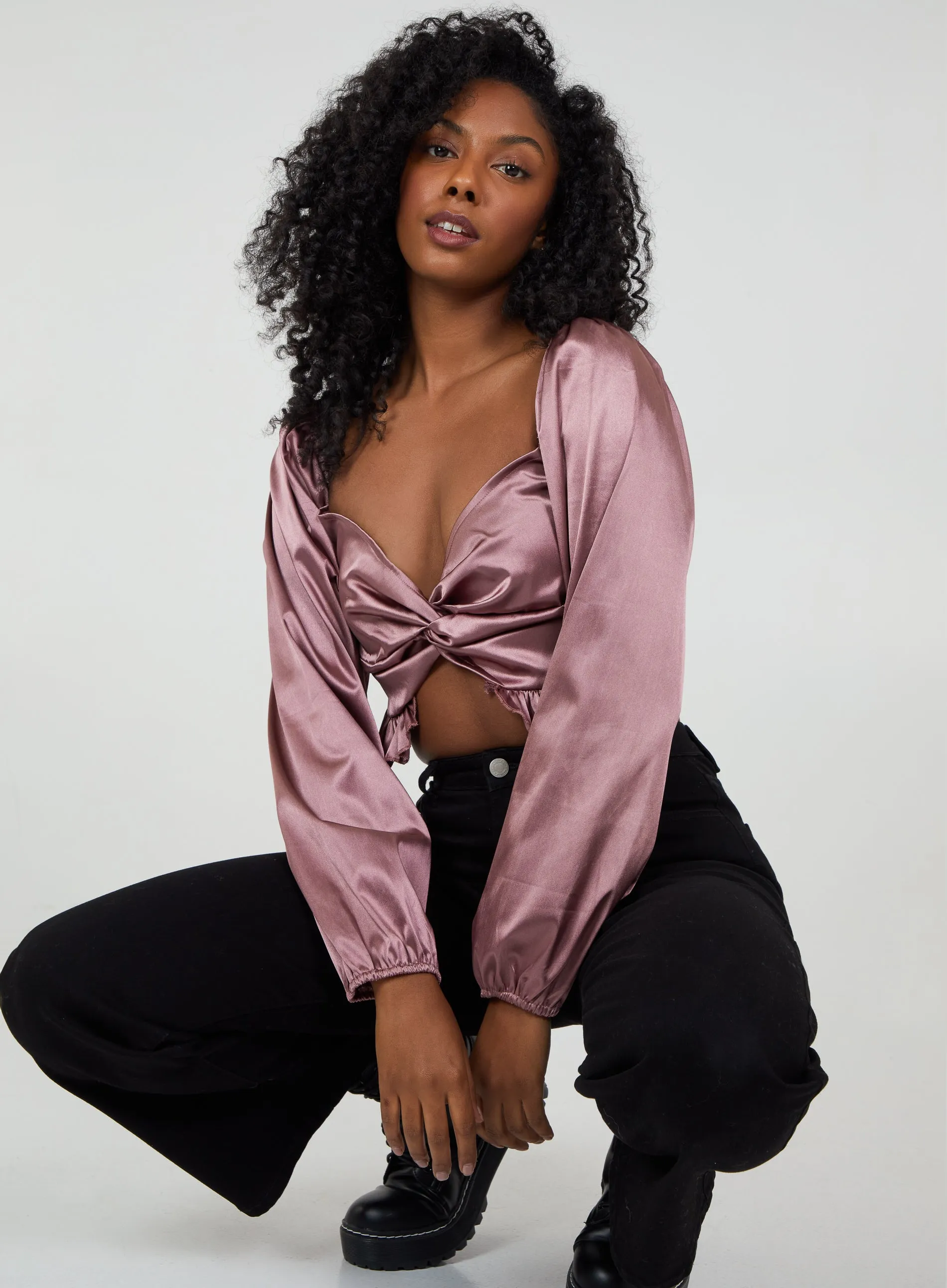 Twist Front Crop Top