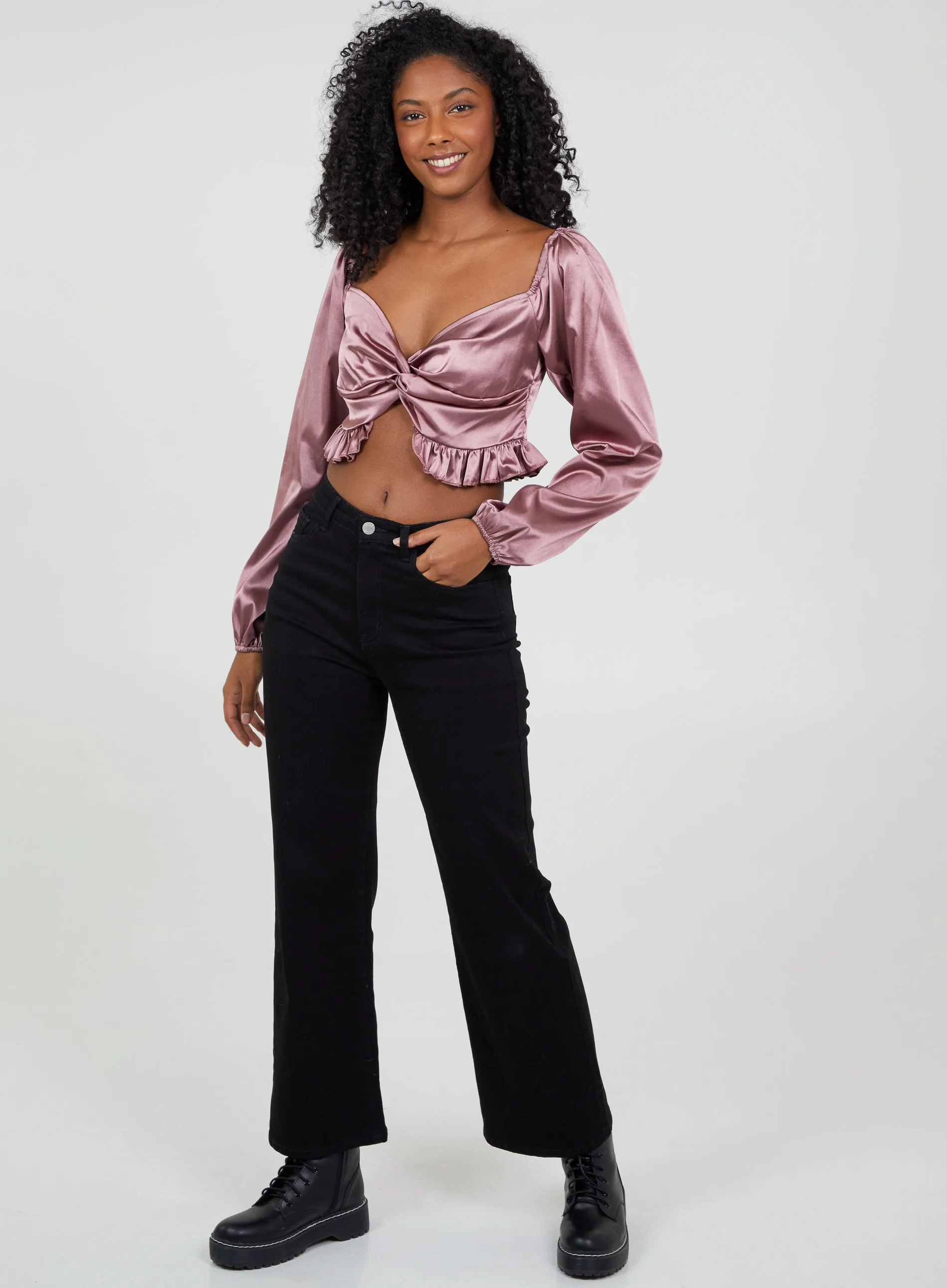 Twist Front Crop Top