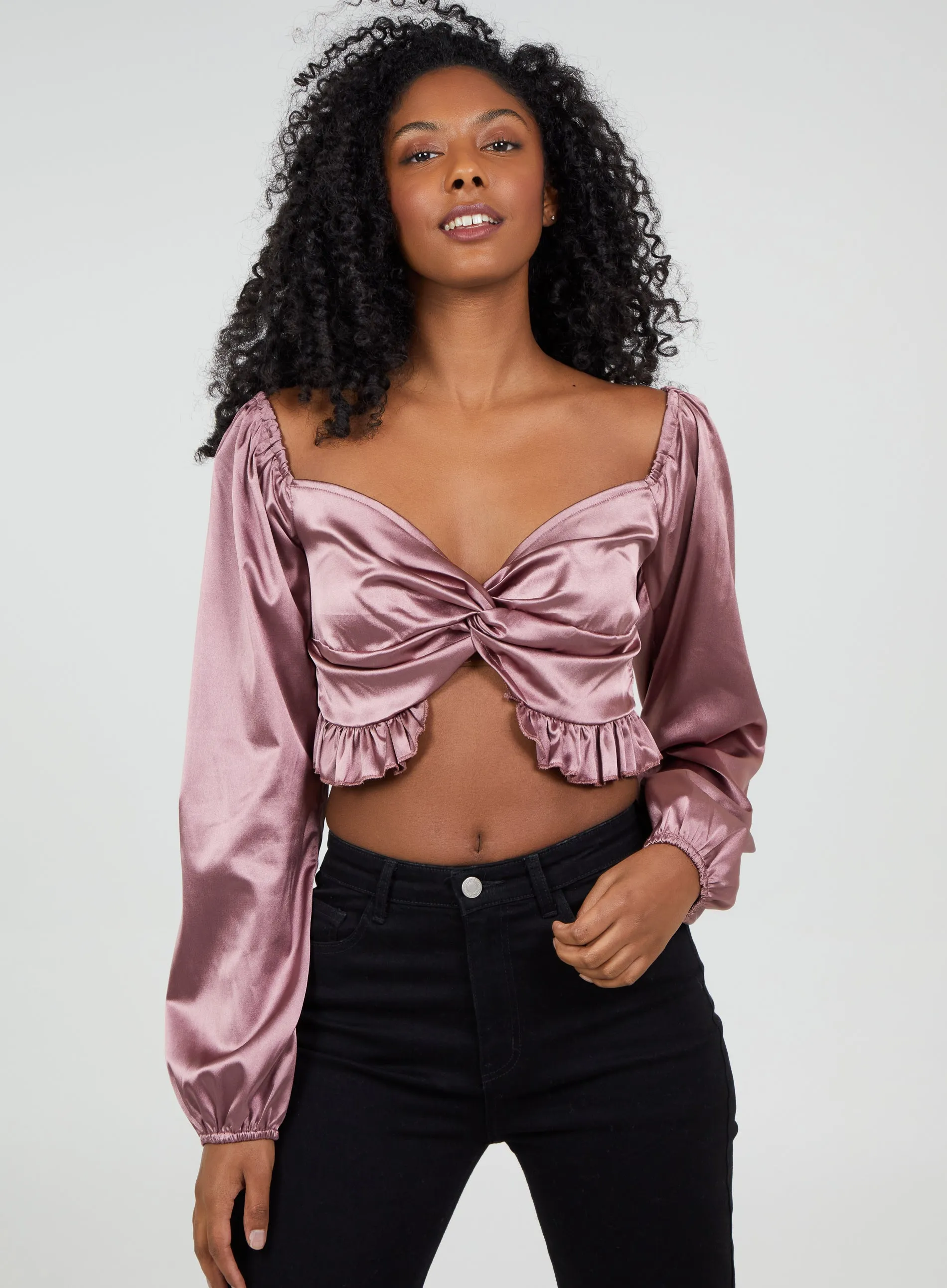 Twist Front Crop Top