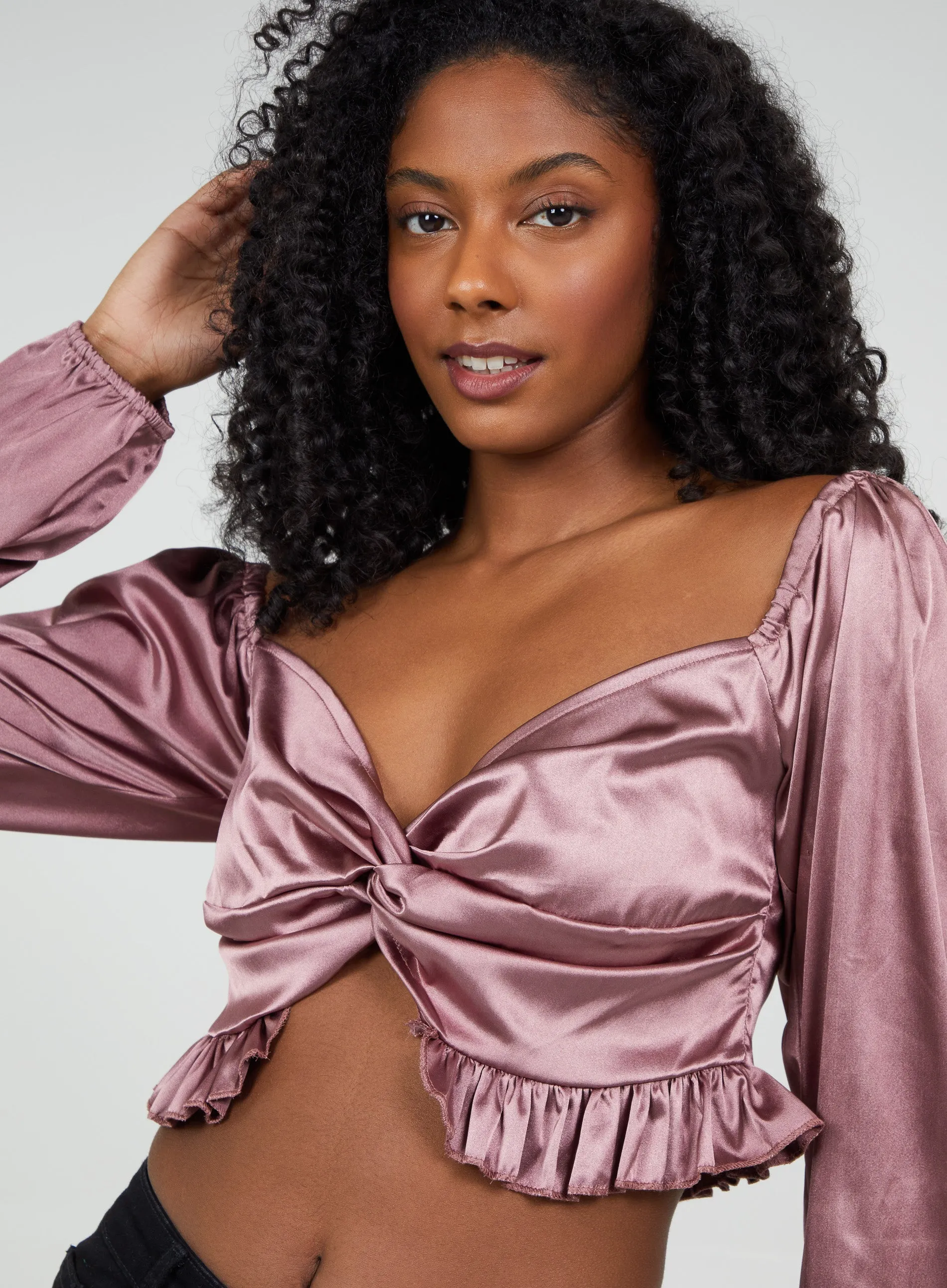 Twist Front Crop Top
